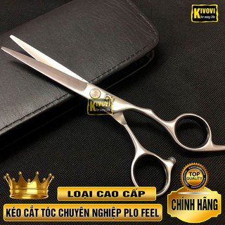 Kéo Cắt Tóc Chuyên Nghiệp Nam Nữ Hiệu PLO FEEL CAO CẤP - Kéo Cắt Tỉa Tóc  Cắt Tỉa Đẹp Với Lớp Lót Ở Cán Kéo Cong - kivov