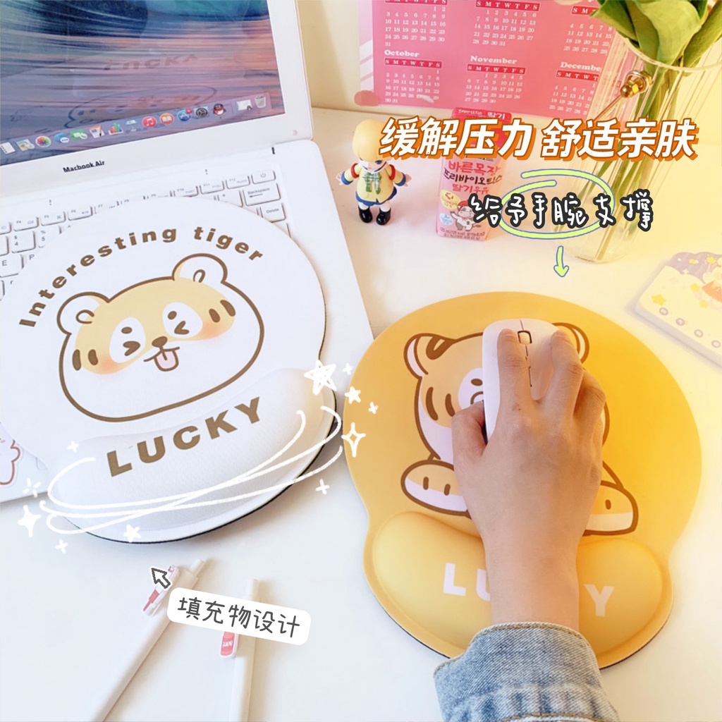 Miếng Lót Chuột Có Đệm Tỳ Tay Hình Mèo Dễ Thương