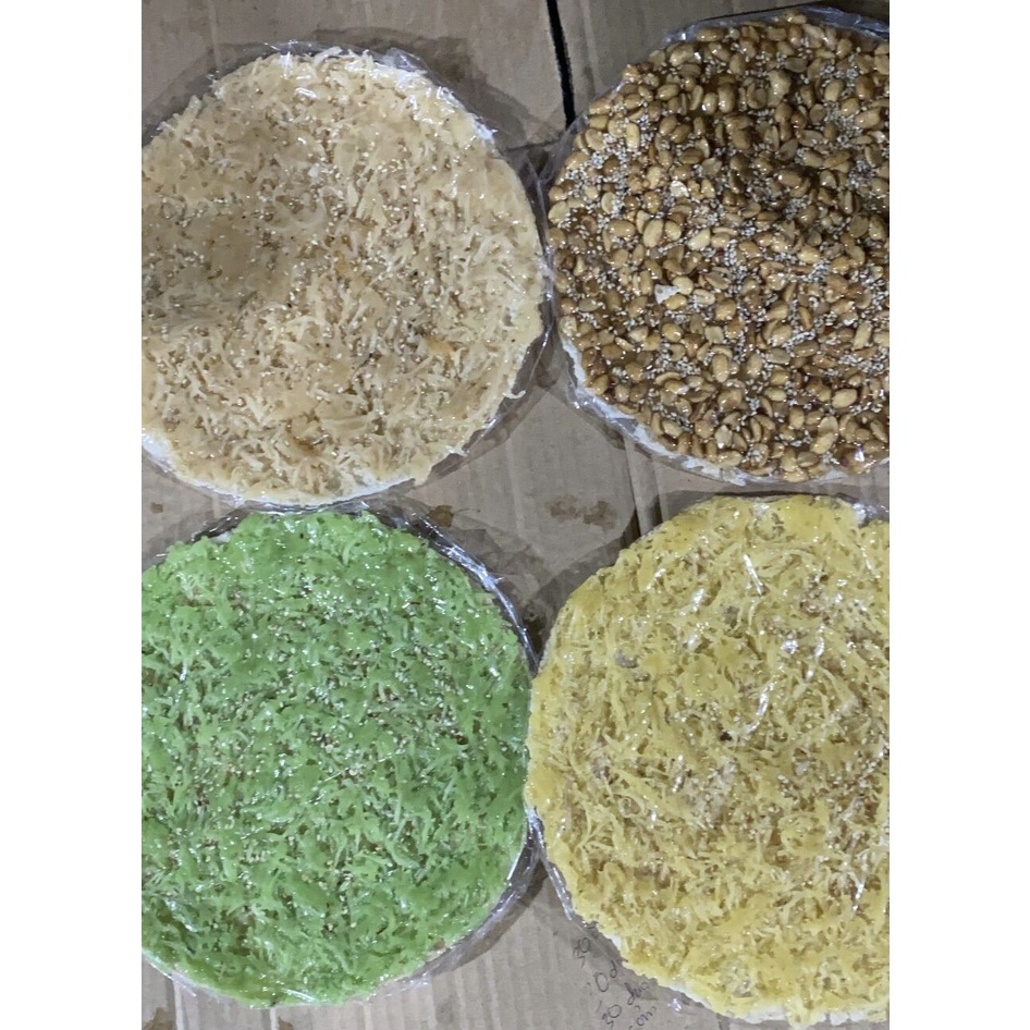 BÁNH TRÁNG DỪA NON LÁ DỨA SIÊU NGON - vị lá dứa ( gói 200gr )