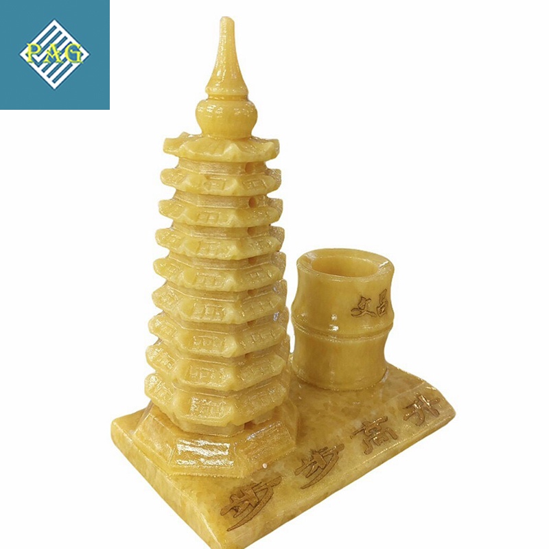 Tháp Văn Xương Kèm Ống Bút Đá Phong Thuỷ Size 15cm