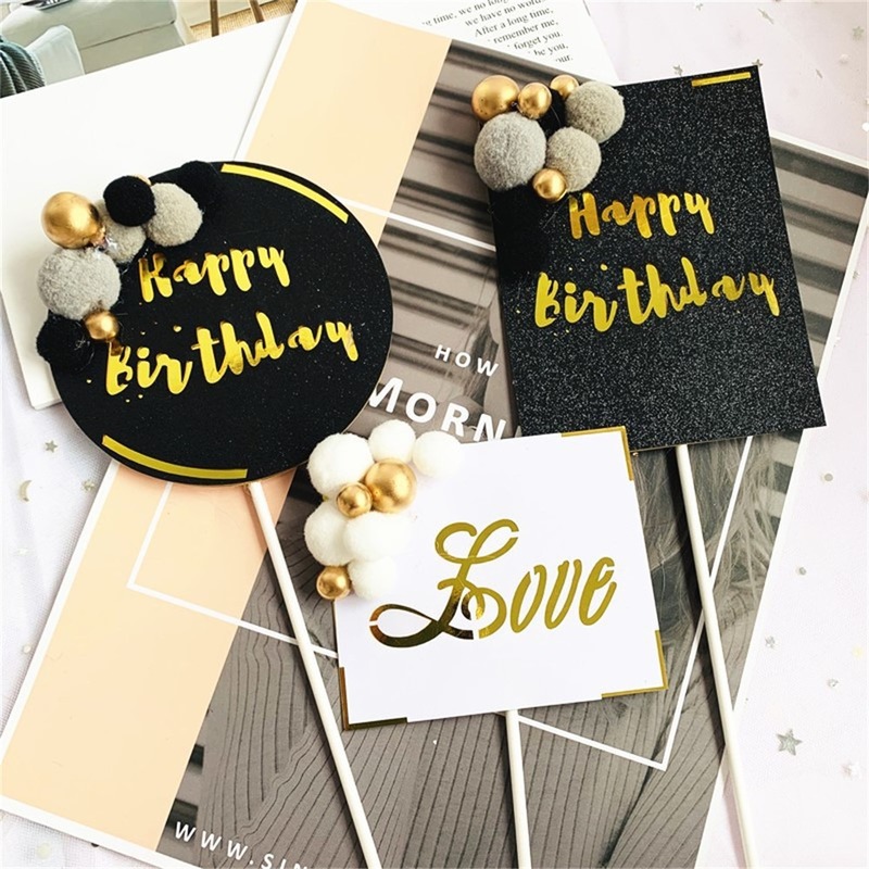 Que Cắm Trang Trí Bánh Kem Chữ Happy Birthday