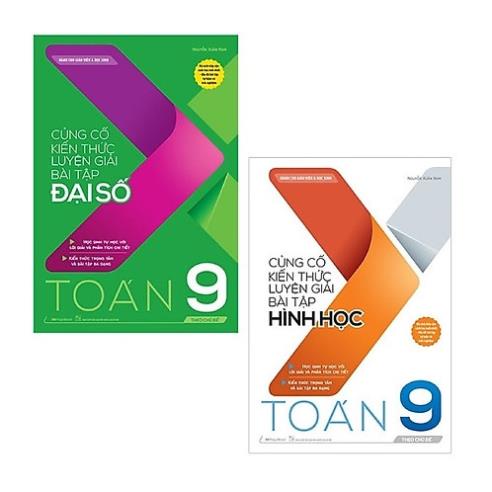 Sách Combo Củng cố kiến thức luyện giải bài tập Đại số & Hình học Toán 9