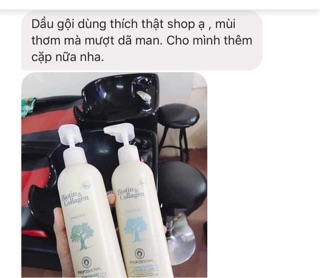 Cặp dầu gội Biotin & Collagen Ý
