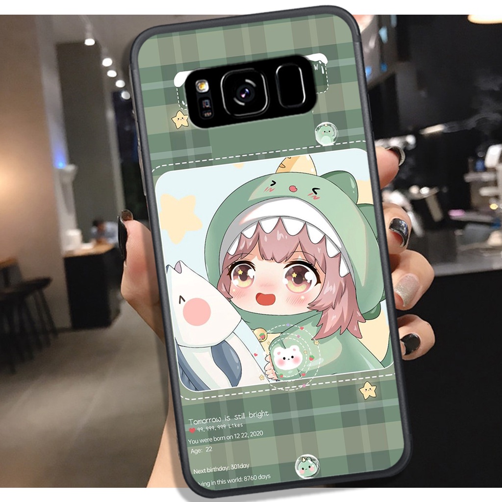[HOT]ỐP SAMSUNG S8 - S8 PLUS - S9 - S9 PLUS , IN HÌNH KHỦNG LONG CHIBI SIÊU DỄ THƯƠNG.