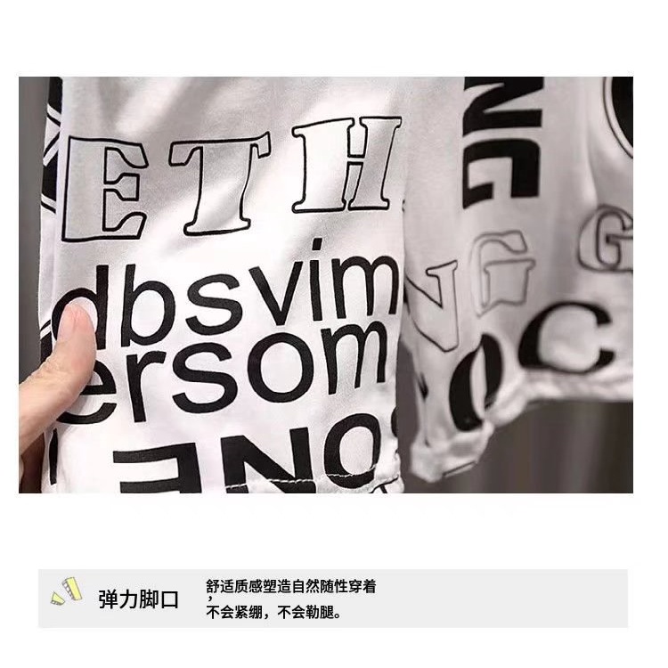 Set áo thun ngắn tay + quần short BXPB in họa tiết thời trang 2022 cho bé 3-15 tuổi 100-160