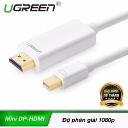 [Mã ELHACE giảm 4% đơn 300K] Cáp Mini DisplayPort to HDMI 1M5 Hỗ Trợ Full HD Ugreen 10449