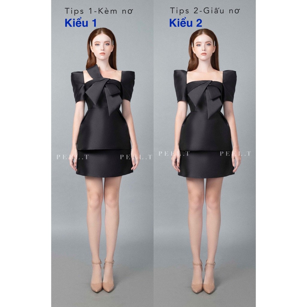 PEEL.T - Laura Set - Set nơ cổ vuông đi chơi, dự tiệc, công sở