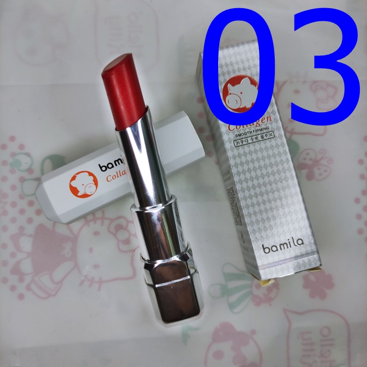 Son Bamila Collagen Lâu Trôi, Bền Màu, Cấp Ẩm Hàn Quốc