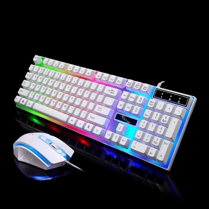 [CHÀO MÙA ĐÔNG] Bộ bàn phím và chuột G21 chuyên Game Led 7 màu NÚT TRẮNG