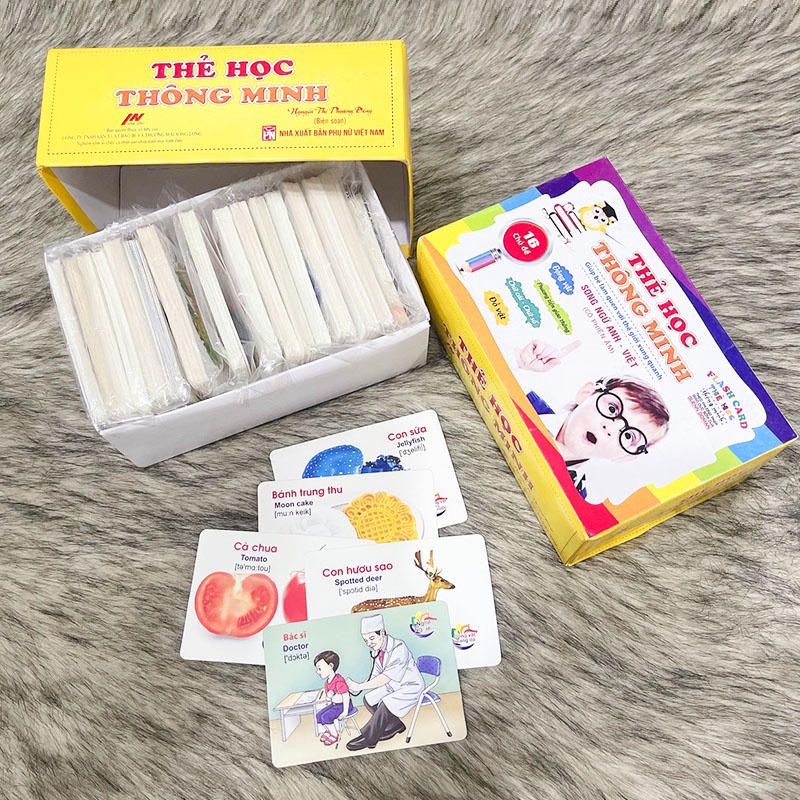 Bộ thẻ học thông minh cho bé, Flashcard cho bé gồm 16 chủ đề cho bé thỏa sức khám phá Baby-S – SDC061