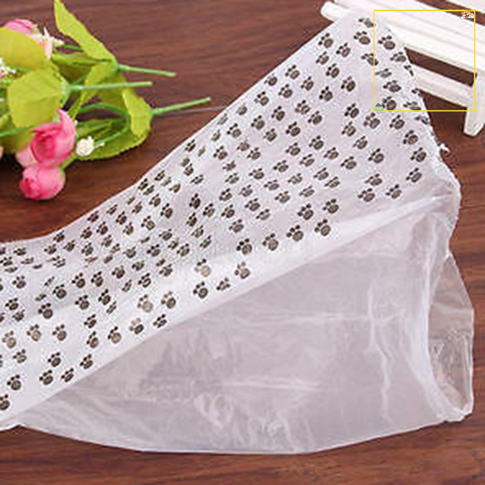 5 Cuộn Túi Rác In Hình Dấu Chân Chó Mèo