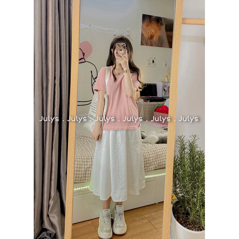 [Mã WASKT304 giảm 15% tối đa 30K đơn 99K] Áo tee basic màu pastel (ảnh thật shop chụp kèm video) | BigBuy360 - bigbuy360.vn