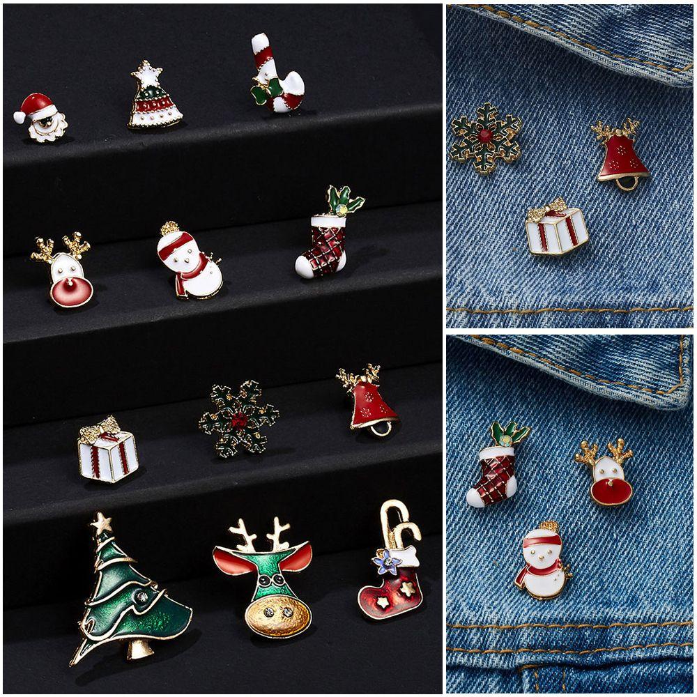 Trâm Cài Áo Hình Ông Già Noel / Người Tuyết / Tuần Lộc Giá