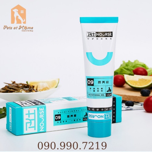 Gel dinh dưỡng cho chó mèo biếng ăn Nourse 09