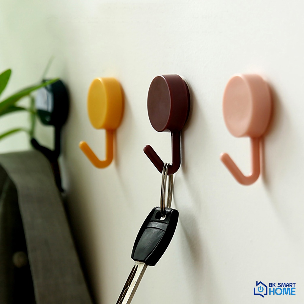 Vỉ 10 móc treo dán tường cao cấp - 10 Móc dán tường treo độ chịu lực tốt