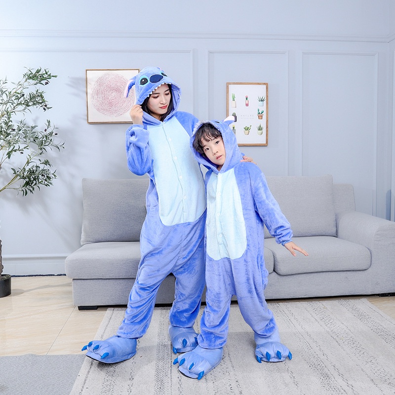 Bộ Đồ Ngủ Liền Thân Hình Pikachu Hoạt Hình Có Mũ Cho Người Lớn Và Trẻ Em