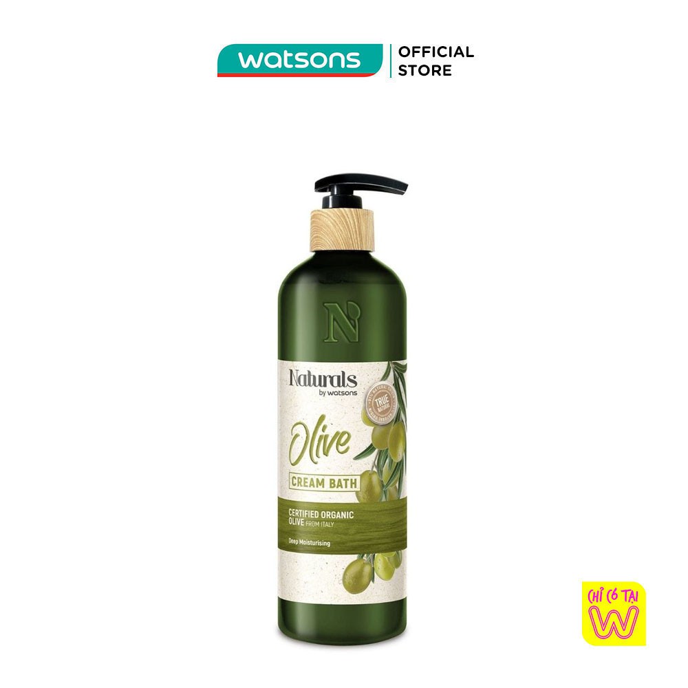 Sữa Tắm Naturals By Watsons True Natural Chiết Xuất Olive 490ml