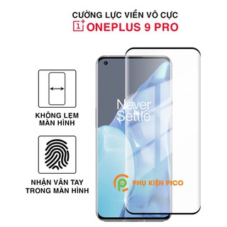 Kính cường lực Oneplus 9 Pro viền vô cực full keo full màn nhận vân tay màn hình - Dán màn hình Oneplus 9 Pro