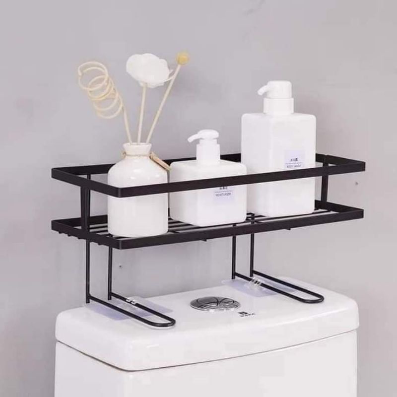 KỆ SẮT CÓ CHÂN ĐỂ SAU BỒN CẦU