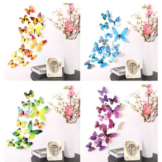 Bộ 12 con bướm 3d dán tường