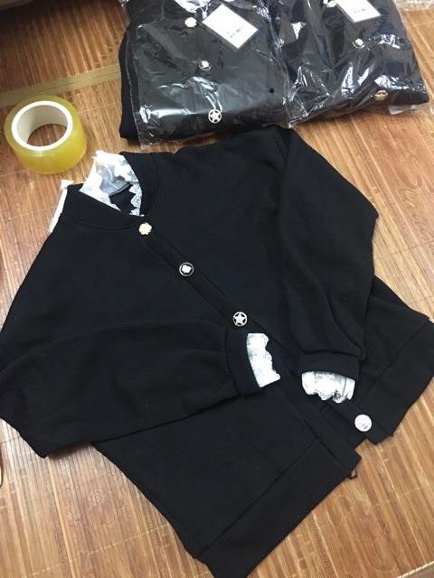 (Có Sẵn) Áo Khoác Len Cadigan Áo Len Viền Ren -loại 1 (có ảnh thật) | BigBuy360 - bigbuy360.vn