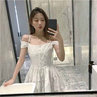 ✨Đầm Jum Trắng 2S Xoè