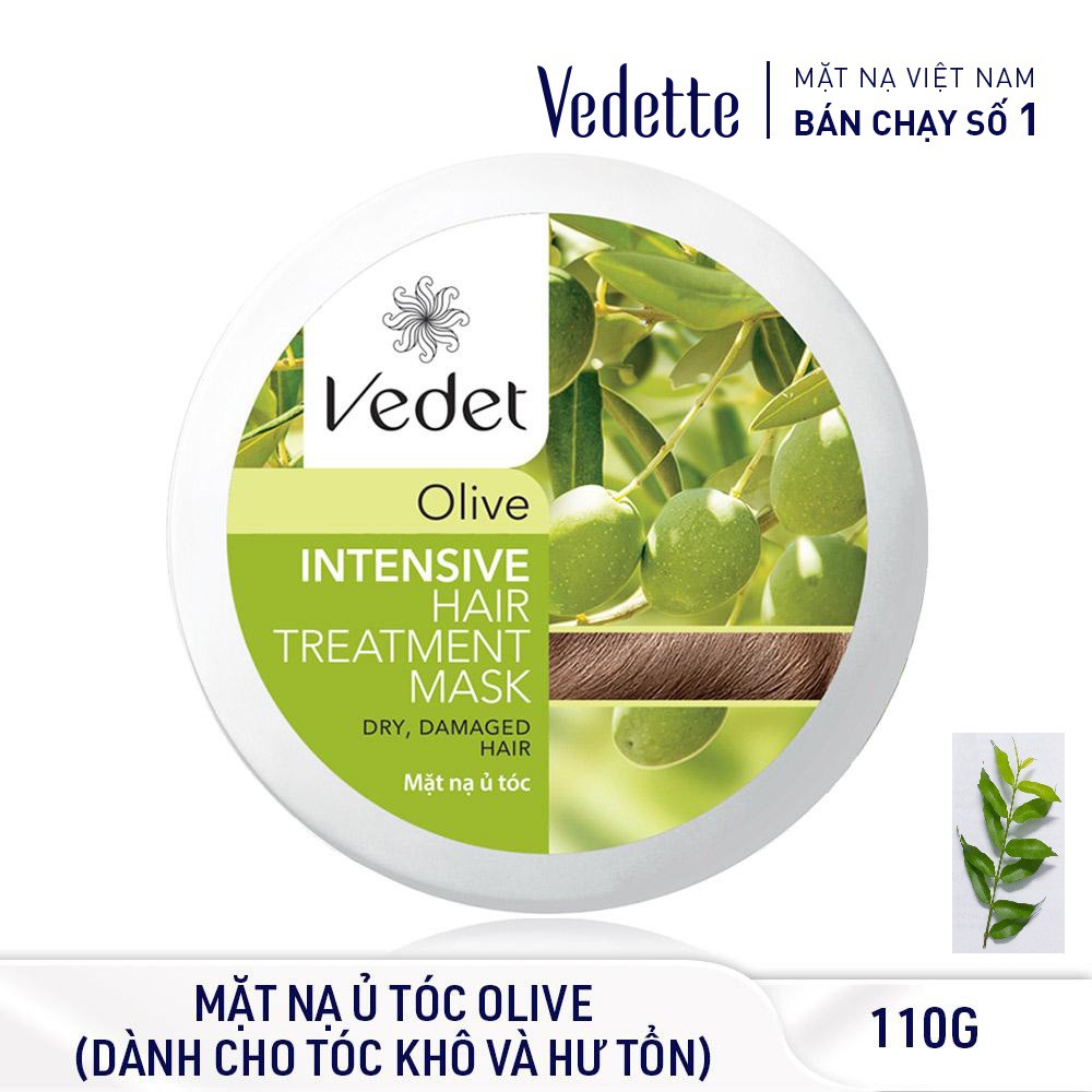 🥦 MẶT NẠ Ủ TÓC OLIVE 110g VEDETTE - PHỤC HỒI DÀNH CHO TÓC KHÔ & HƯ TỔN - TPMA260