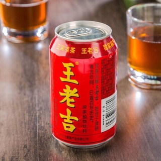 Trà thảo mộc Wanglaoji lon 310ml thanh nhiệt, tươi mát