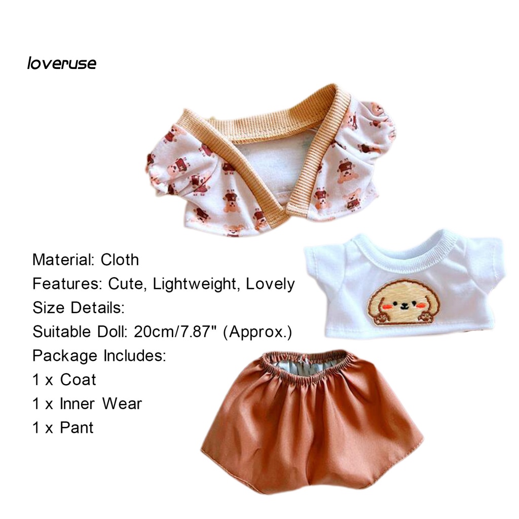 Bộ Quần Áo Cotton Mini Dành Cho Búp Bê Thần Tượng