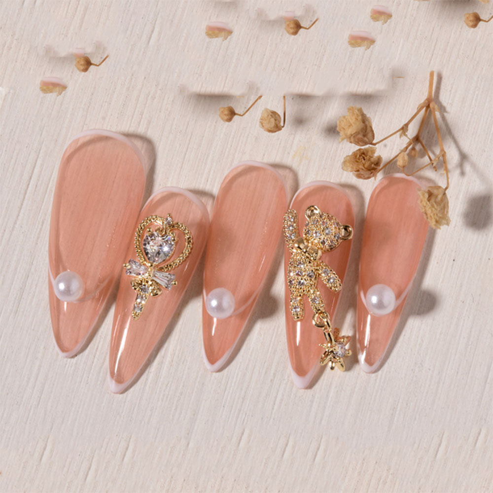 [Hàng mới về] Hạt hình bướm đính đá zircon trang trí móng tay 3D
