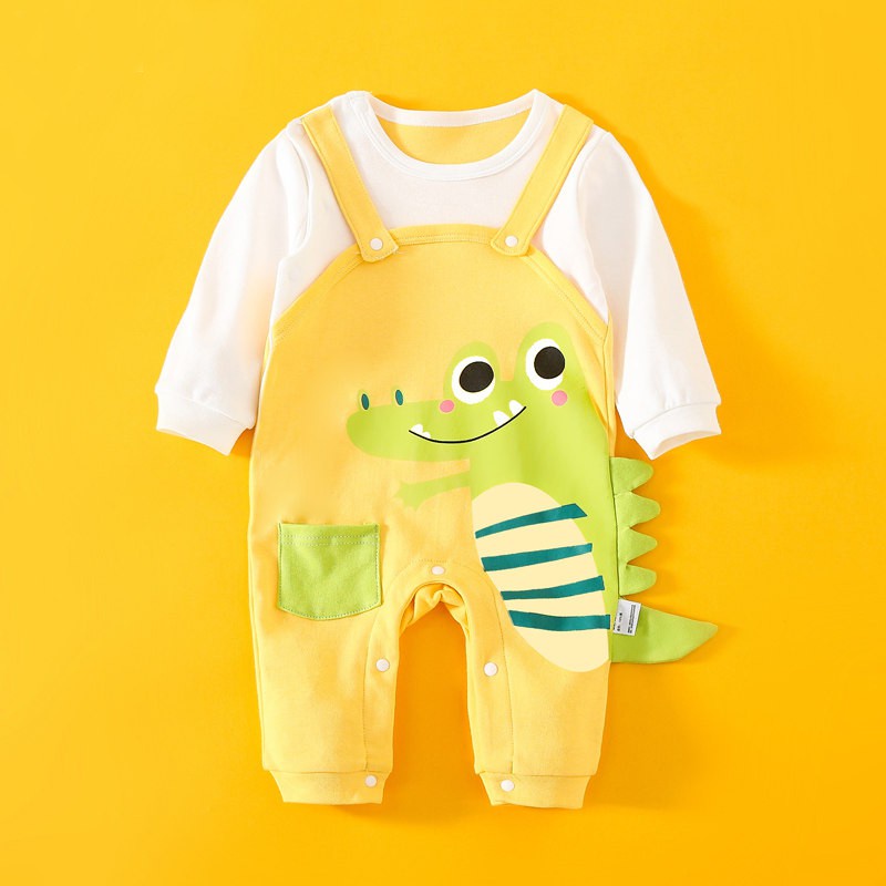 Body Yếm Dài Tay cho Bé Trai Bé Gái mẫu Quần áo trẻ em chất cotton mền mịn cho trẻ từ 3-12kg