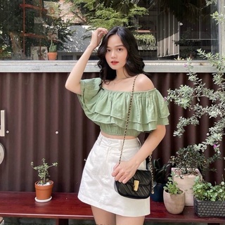 SET ÁO BẸT VAI + CHÂN VÁY