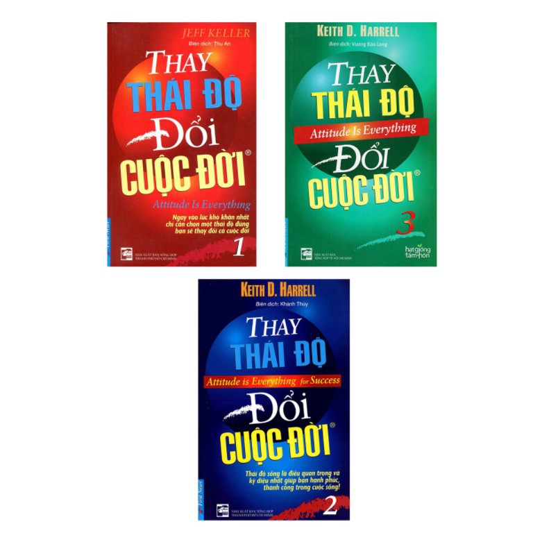 Sách - Combo Thay thái độ đổi cuộc đời tập 1 + Tập 2 + Tập 3 - FirstNews