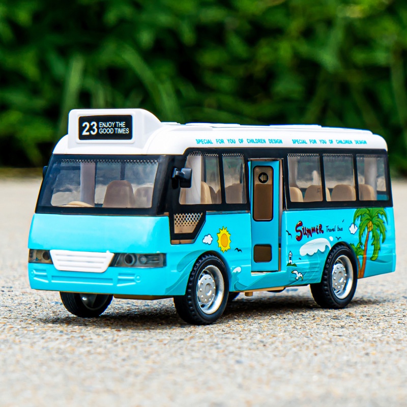 Đồ Chơi Ô Tô Xe Buýt School Bus Cho Trẻ Em Mở Được Cửa, Có Đèn, Âm Thanh Giá Rẻ