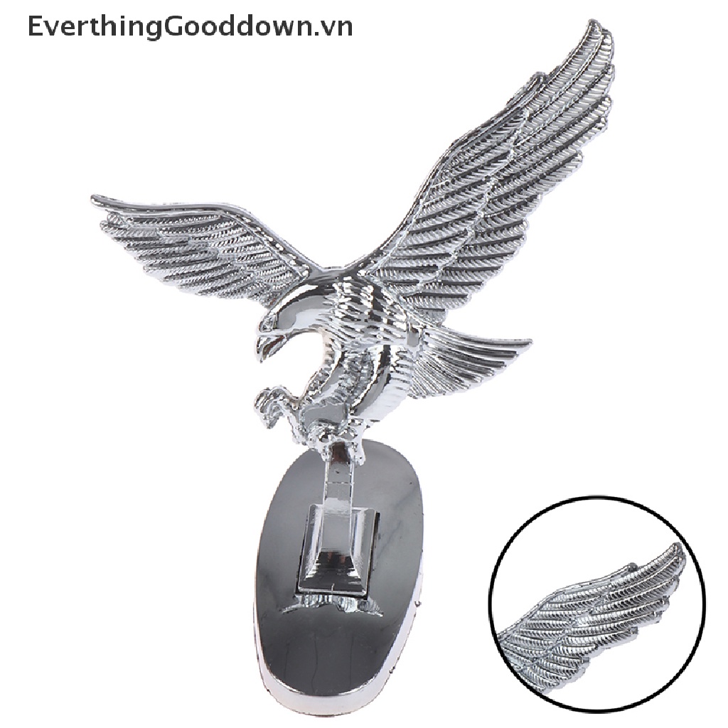 Ốp Chrome 3D Trang Trí Mui Xe Hơi Hình Thiên Thần / Chim Đại Bàng