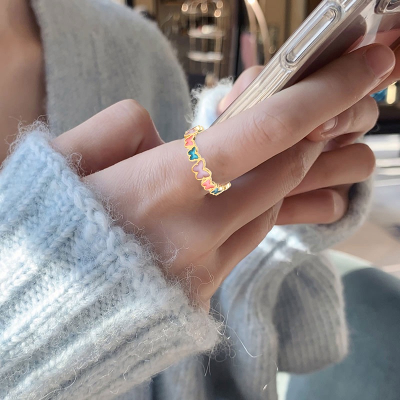 Nhẫn Bướm Dạ Quang Thiết Kế Đơn Giản Có Thể Điều Chỉnh Kích Cỡ