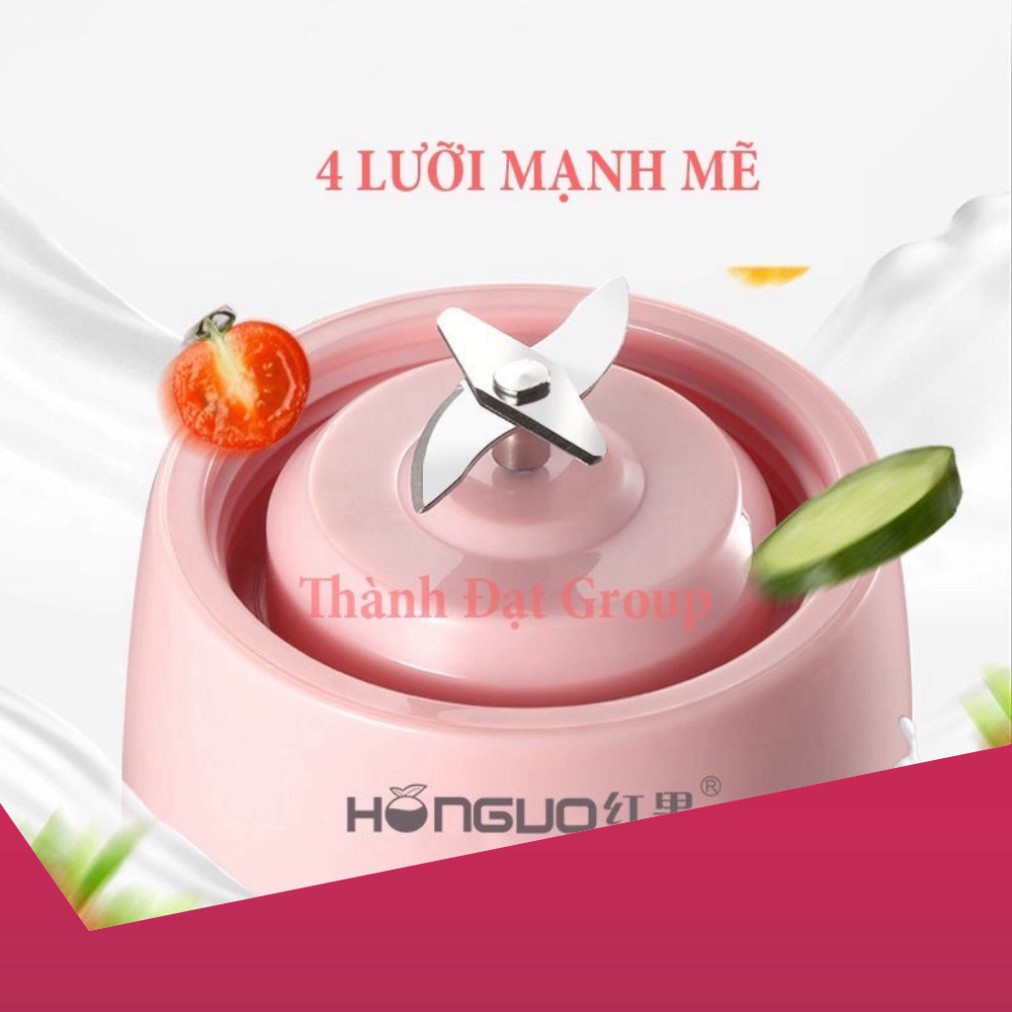 SIÊU HOT HIT HOT Máy Xay Sinh Tố Cầm Tay Mini 4 Lưỡi, Hàng Nhập Khẩu, Sạc Pin, Bảo Hành 1 Đổi 1 Trong Vòng 7 Ngày - Mẫu 