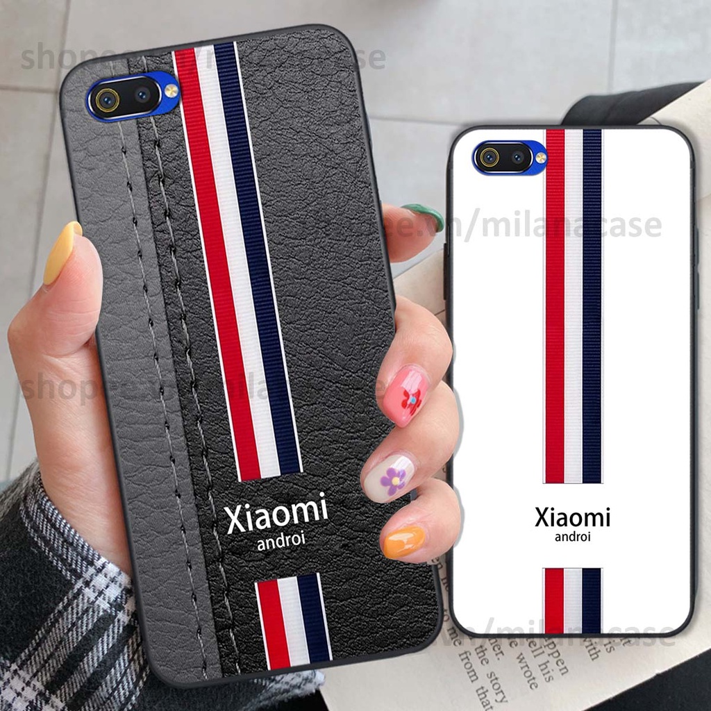 Ốp Realme C1 / C2 in giả da phong cách thể thao, cá tính, thời trang