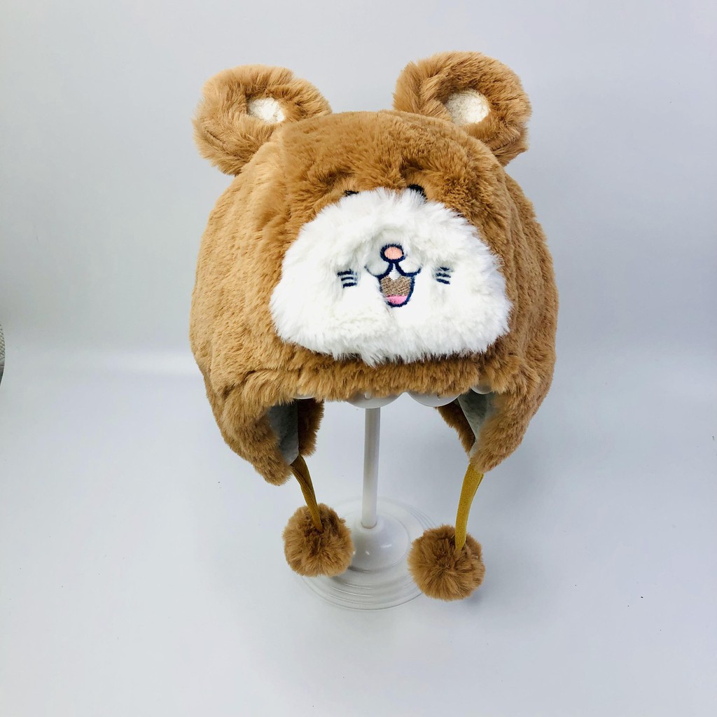 Mũ gấu cho bé yêu, nón len cho bé mềm mại siêu ấm áp