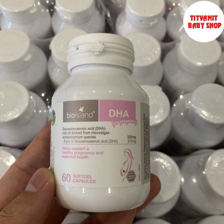 [Chính hãng] DHA Bầu Bioisland 60 viên, vitamin cho bà bầu