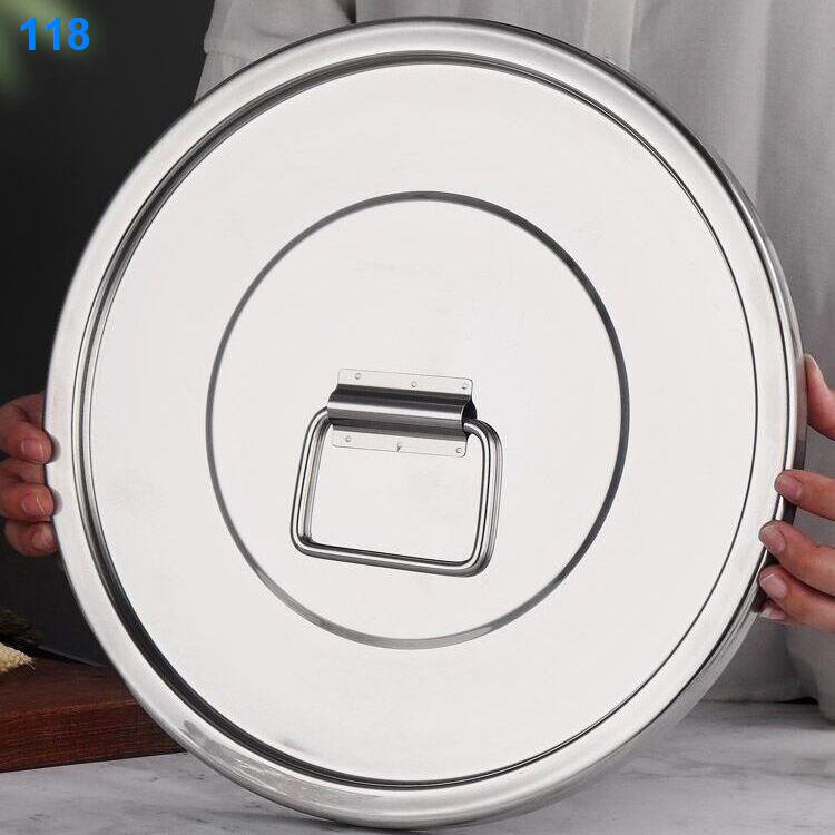 2021 ❈▥▽Thùng gạo inox 304 gia dụng 50 kg chống côn trùng ẩm hình trụ đựng dày hộp