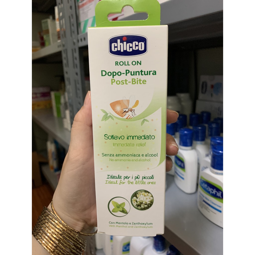 Lăn Bôi Trị Vết Muỗi Đốt, Côn Trùng Cắn An Toàn Cho Bé Chicco 10ml - 1301232