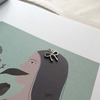 Charm bạc Grace - Bow