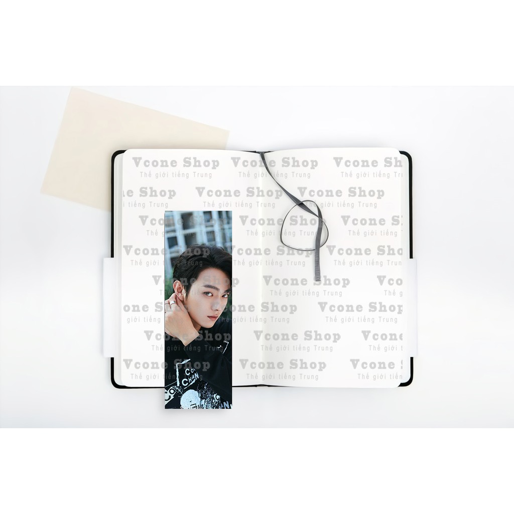 (8 tấm) Bookmark IN HÌNH Hứa Khải 2 mặt idol diễn viên cpop quà tặng xinh xắn