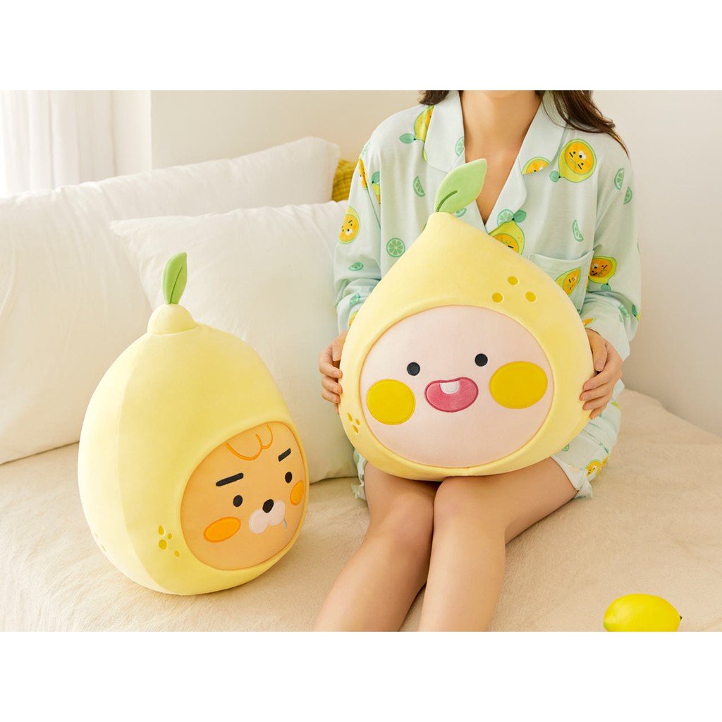 Gối Ôm Tròn Kakao Friends Lemon Apeach