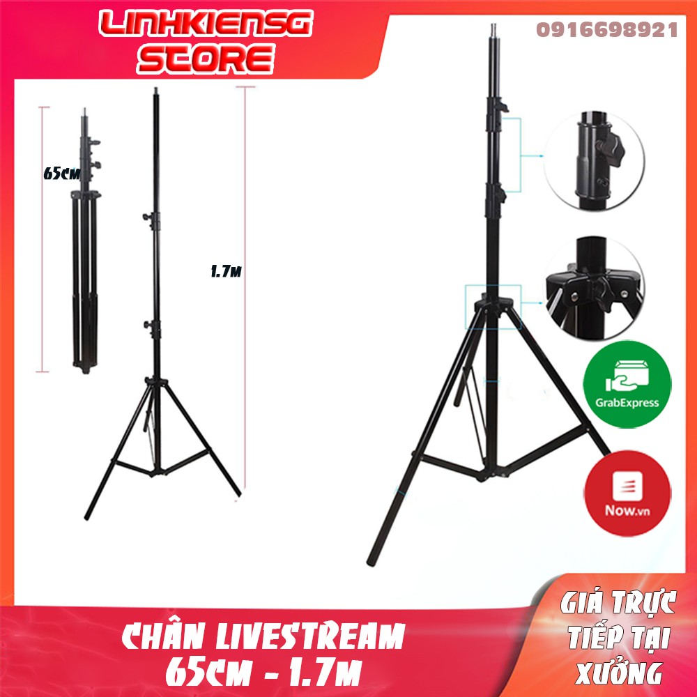 CHÂN ĐÈN LIVESTREAM LOẠI CHÂN LỚN CAO 1.7M LIVE