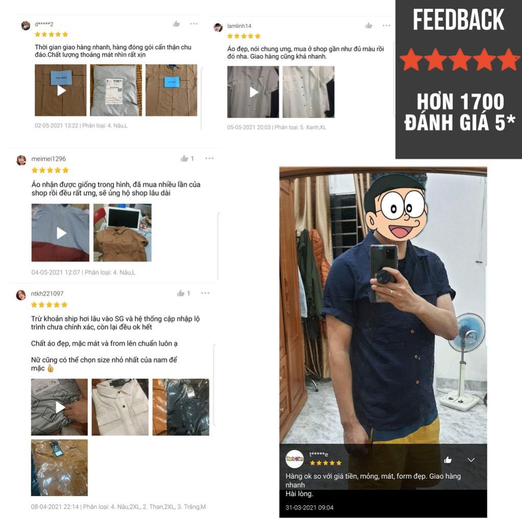 Áo Sơ Mi đũi nam nữ ngắn tay cổ bẻ Unisex, Áo đũi nam cổ bẻ vải Đũi lụa chống nhăn siêu mát lạnh (Thanh lý) - MINHSTORE | BigBuy360 - bigbuy360.vn