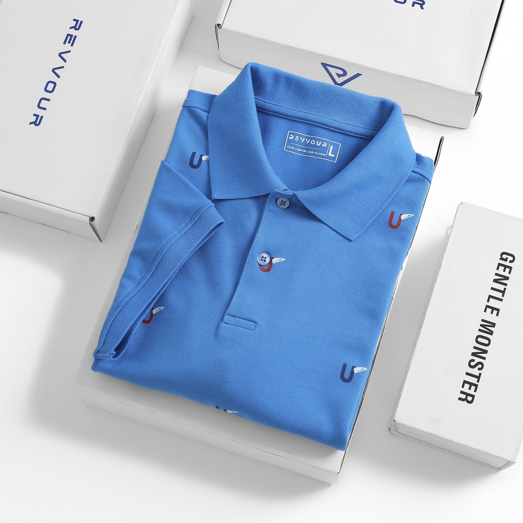 Áo thun POLO DORU nam Basic cổ bẻ chất liệu Cotton cá sấu 4 chiều Cao Cấp - Đứng Form - Tôn Dáng - Dễ Phối Đồ -  REVVOUR