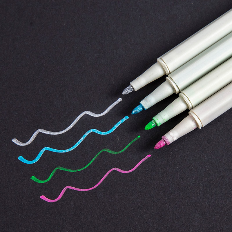 Phong cách mới của bút dạ 12 màu Bộ bút viết nhật ký màu học sinh Bút đánh dấu Morandi