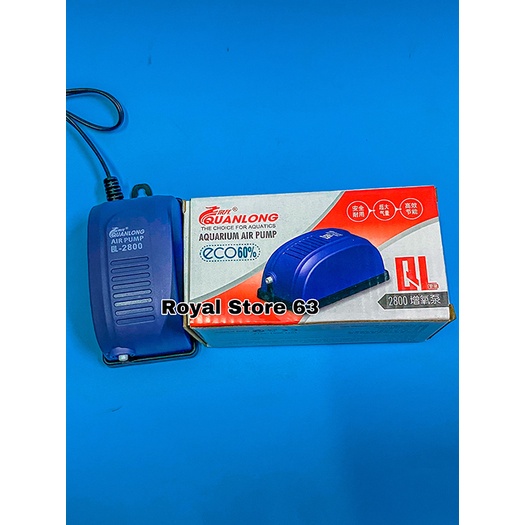 QuanLong QL2800 máy tạo oxy 1 vòi cho bể cá cảnh